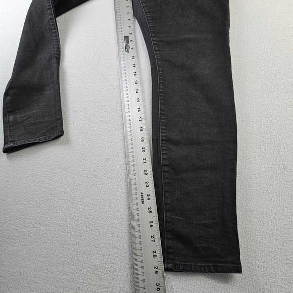 Gap 1969 Maternity Resolution True Skinny Jeans 32r Black Light Wash Casual - Picture 3 of 14